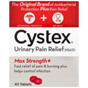 40 Count Cystex Urinary Pain Relief Tablets as low as $6.73 (Reg. $12.99)...