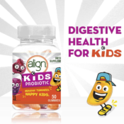 Today Only! Amazon: 50-Count Align Kids Probiotic Gummies, Mixed Fruit...