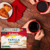 Amazon: 72-Count Folgers Vanilla Biscotti Flavored Coffee K-Cups as low...
