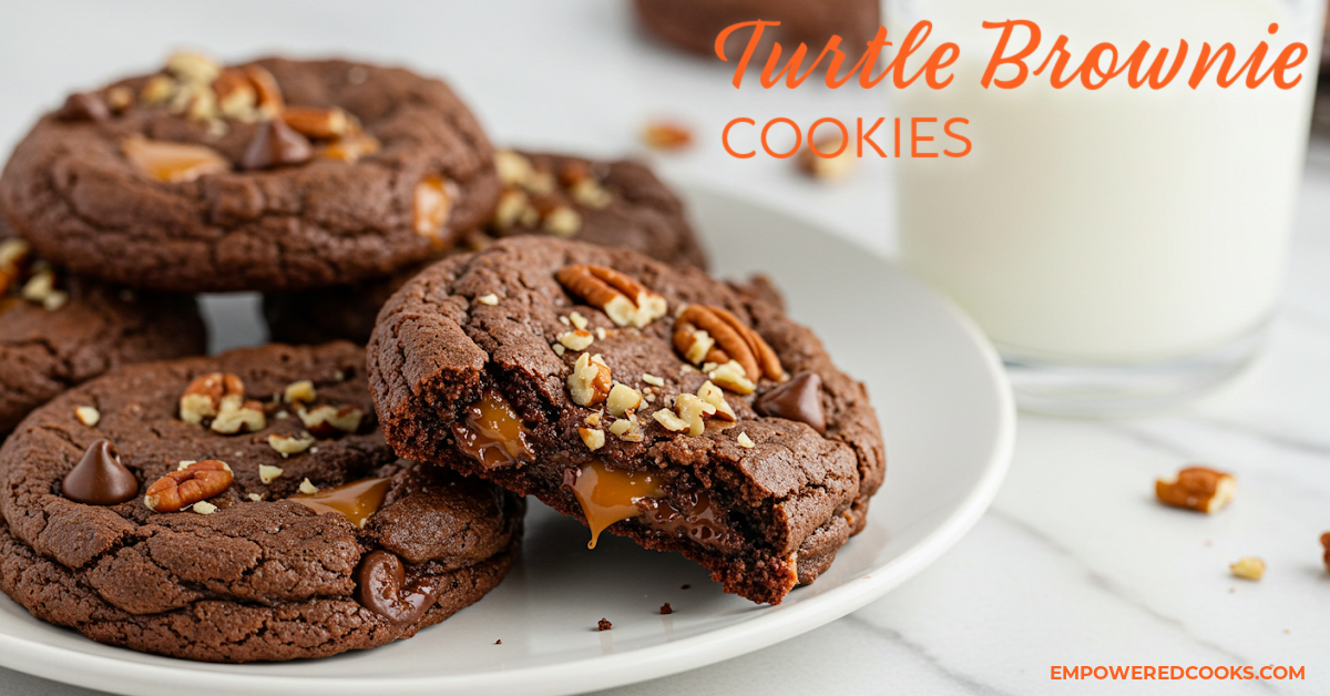 caramel filled chocolate brownie cookies