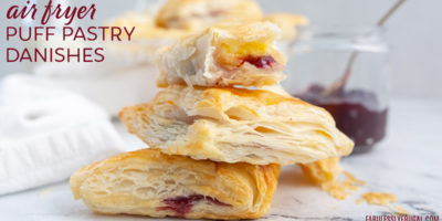 simple puff pastry jelly danish made in the air fryer