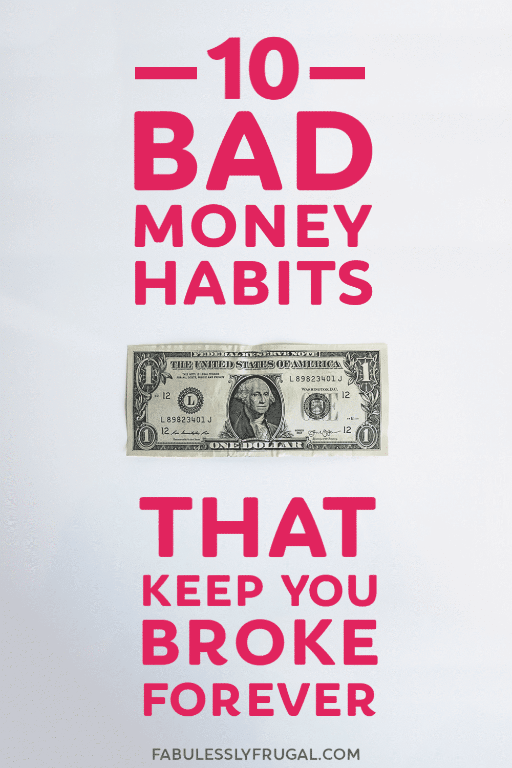 Bad financial habits