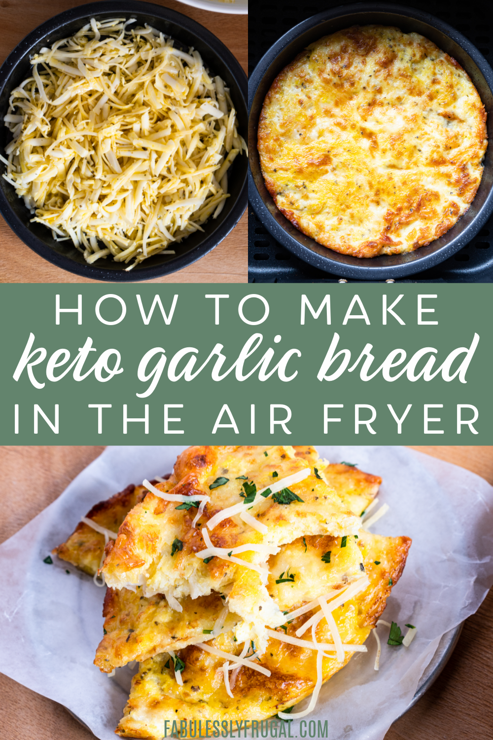 Garlic Cheese Bread in the Air Fryer- Keto and Low Carb Snack Recipe ...