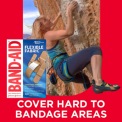 Amazon: 100 Count Band-Aid Brand Flexible Fabric Adhesive Bandages as low...