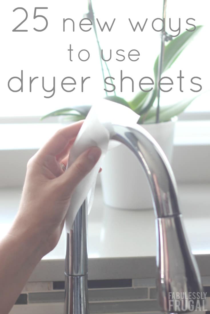 25 new uses for dryer sheets