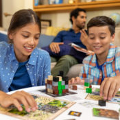 Amazon: Ravensburger Minecraft Builders & Biomes Strategy Board Game...