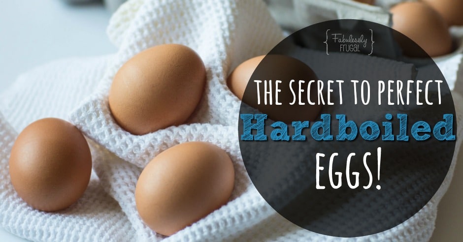 The secret to perfect hard boiled eggs