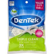 150 Count DenTek Triple Clean Floss Picks as low as $4.68 (Reg. $5.99)...
