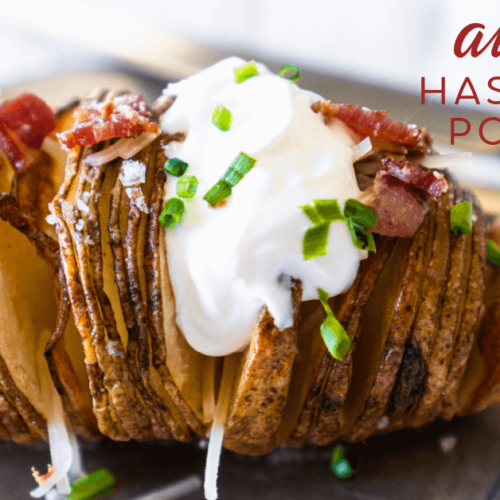 Air fryer hasselback potatoes are easy, tasty, and flavorful