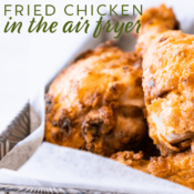 Fried chicken in the air fryer is easy and healthy!