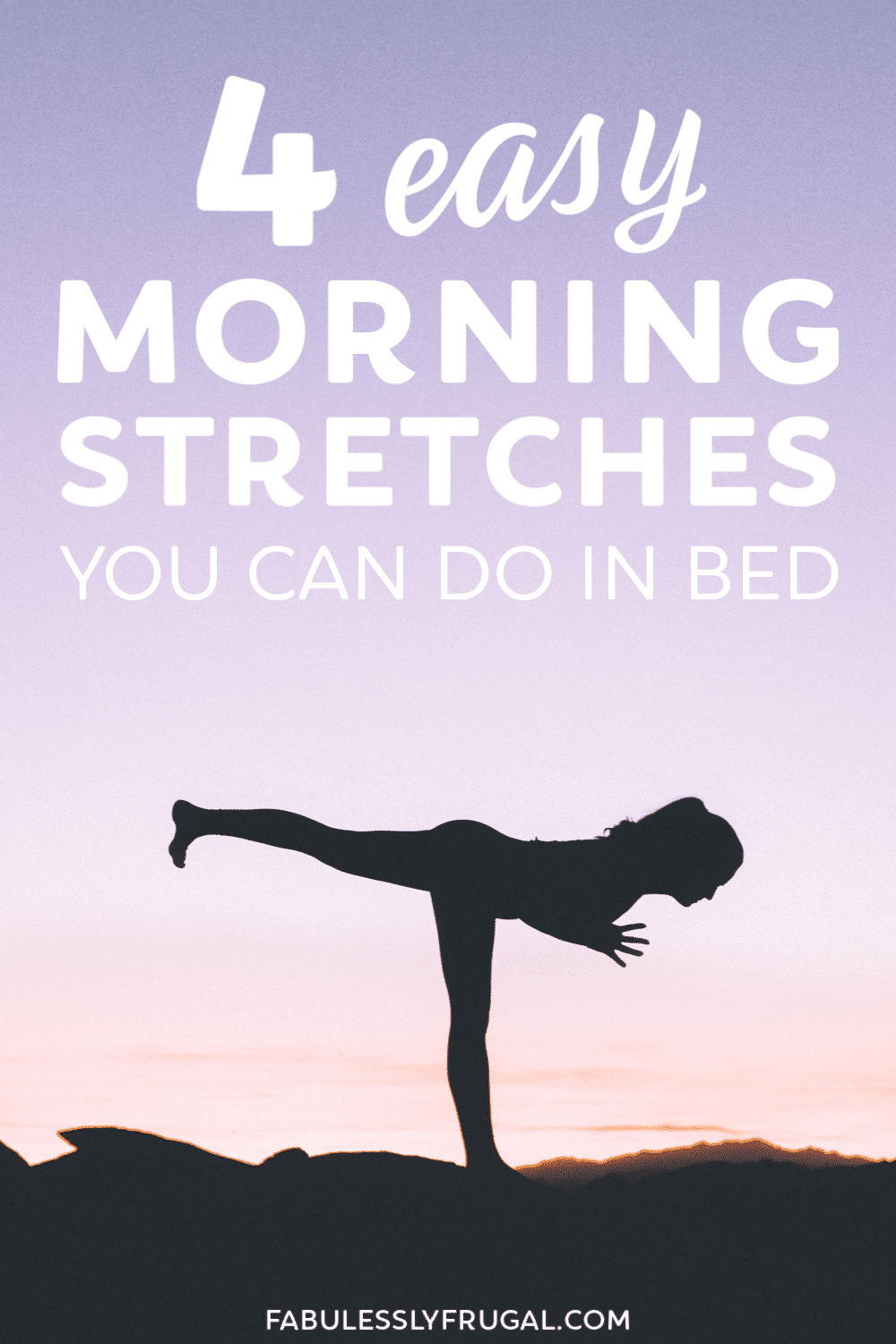 Morning stretches in bed