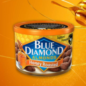 12 Cans Of Blue Diamond Honey Roasted Almonds as low as $22.93 Shipped...
