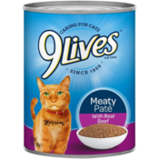 Amazon: 12-Pack 9Lives Meaty Paté With Real Beef Wet Cat Food as low as...