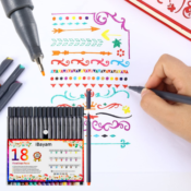 18-Colors  Journal Planner Pens $6.79 (Reg. $18.99) | Just 38¢/Pen!