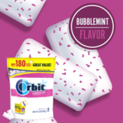 180-Piece Orbit Sugarfree Gum Resealable Bag as low as $5.68 Shipped Free...