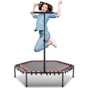 Amazon: Mini Trampoline, Rebounder for Adults & Kids $56 After Code (Reg....