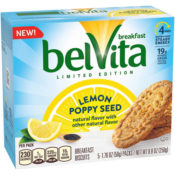 120 Count Belvita Lemon Poppy Seed Breakfast Biscuits $17.94 (Reg. $39.46)...