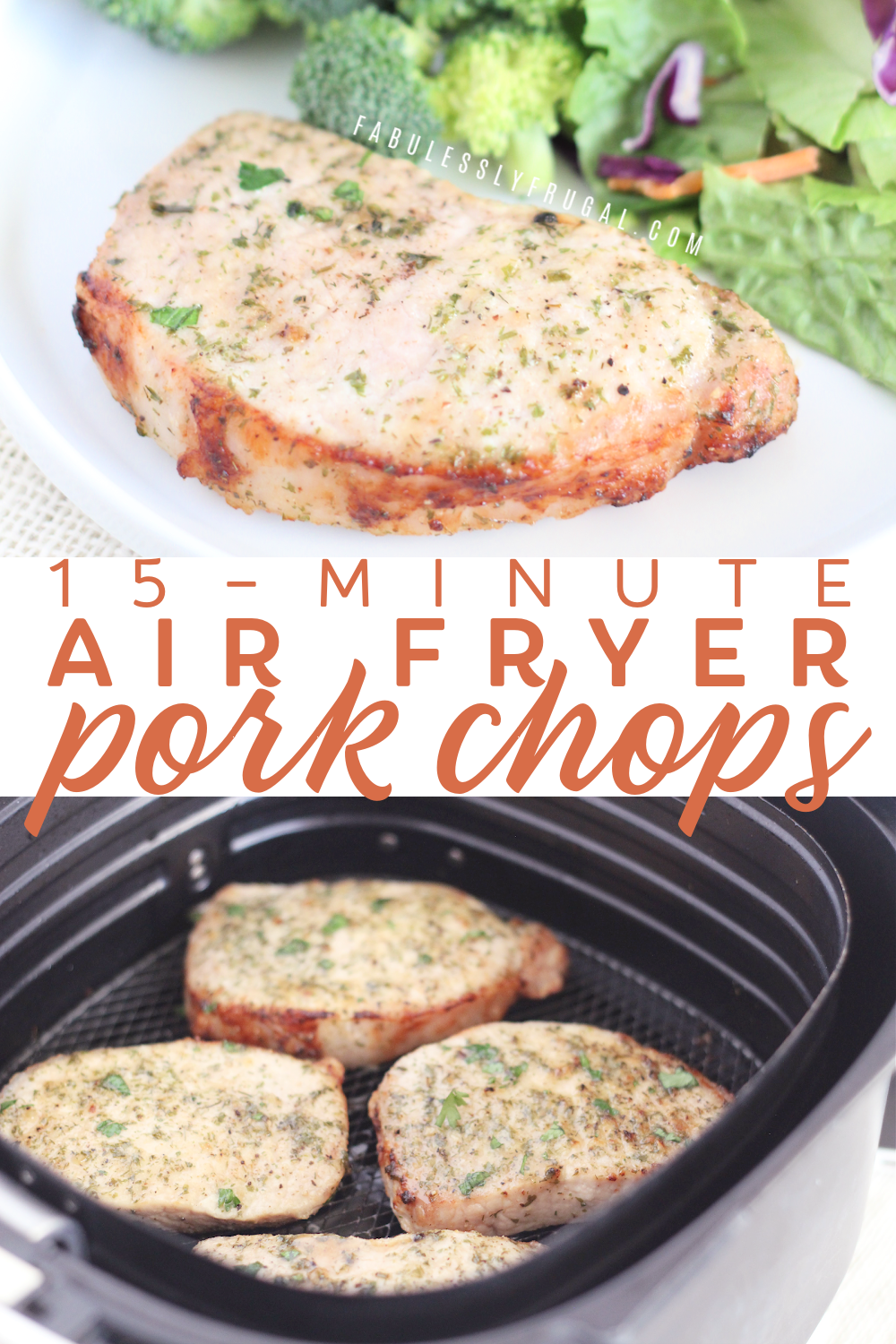 15 minute air fryer pork chops