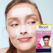 24 Count Bioré Nose+Face, Deep Cleansing Pore Strips as low as $4.79 Shipped...