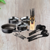 32-Piece Gibson Home Carbon Steel Cookware Set $31.44 Shipped Free (Reg....