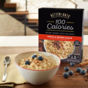 60 Count Better Oats 100 Calories Maple & Brown Sugar Instant Oatmeal with...