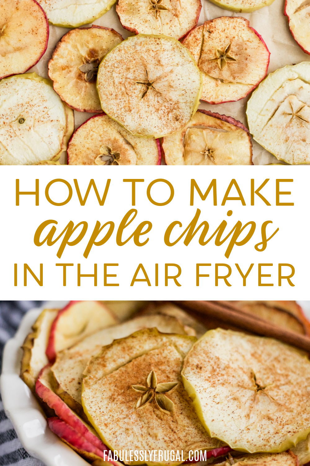 Apple chips in the air fryer are incredibly easy, healthy, and delicious