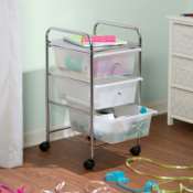 Honey-Can-Do 3-Drawer Plastic Storage Cart on Wheels $29.99 Shipped Free...