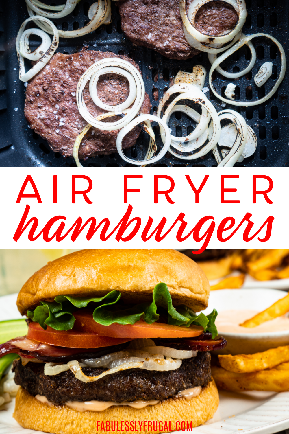From froze to fresh, you will love these air fryer hamburgers anytime of the year