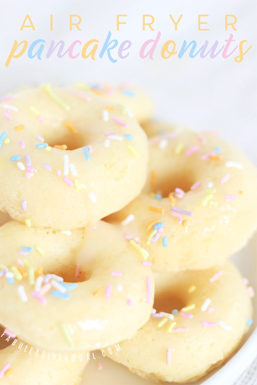 air fryer pancake donuts