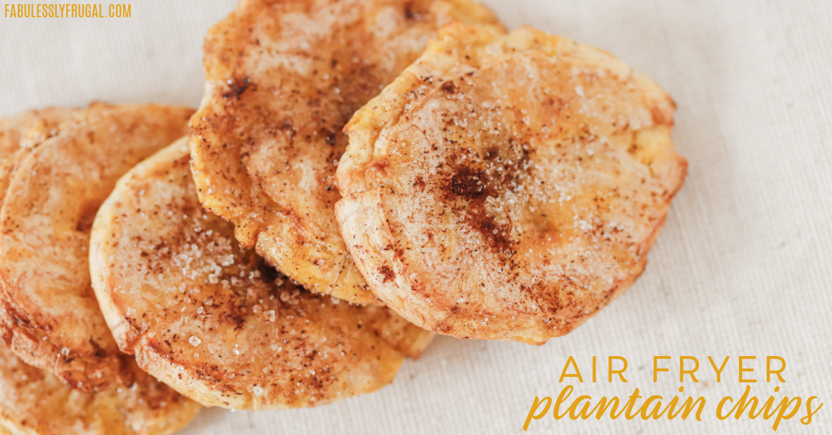 The best air fryer plantain chips you will ever have. 
