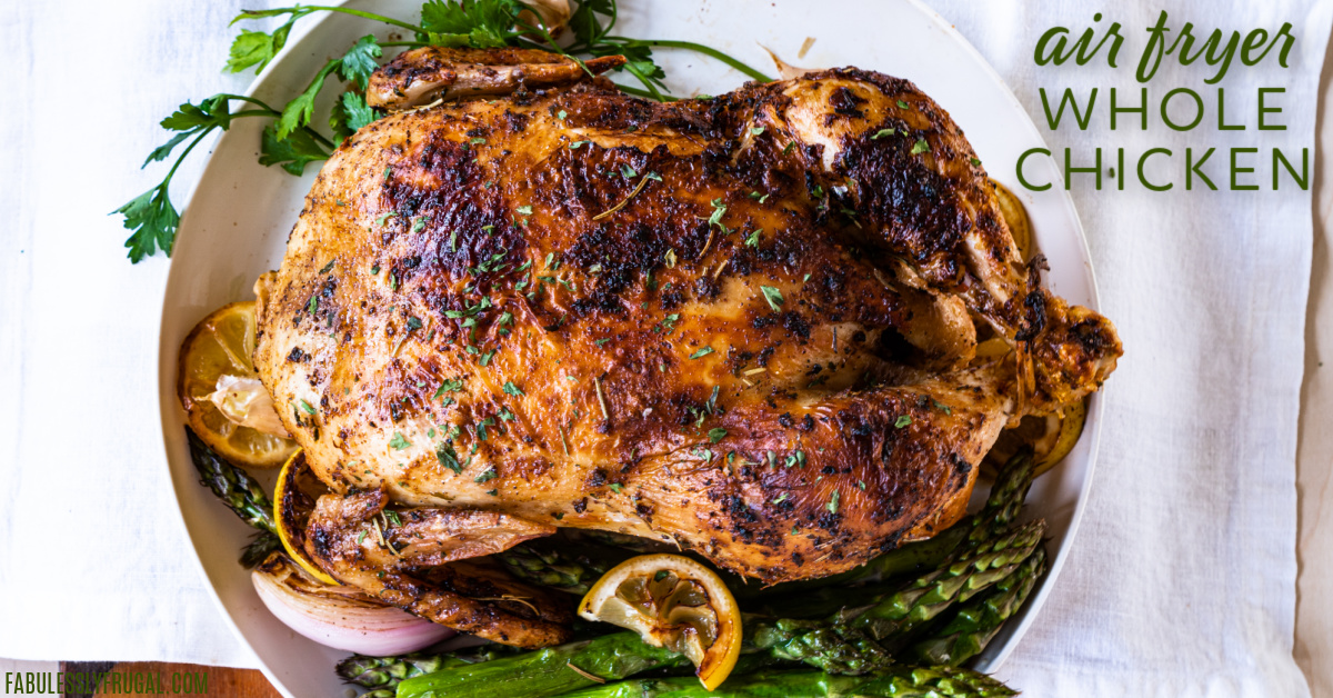 Can you make a whole chicken in the air fryer? Yes! And it is so easy too!