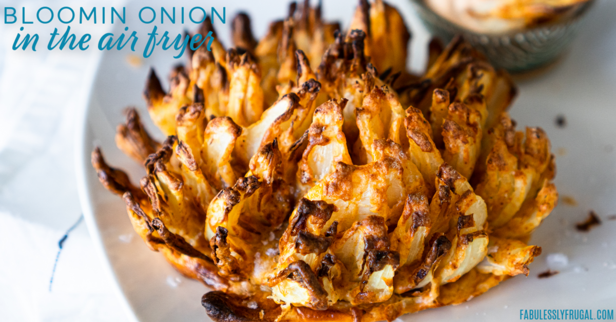 Air Fryer bloomin onion is quick and healthy side that everyone will love!