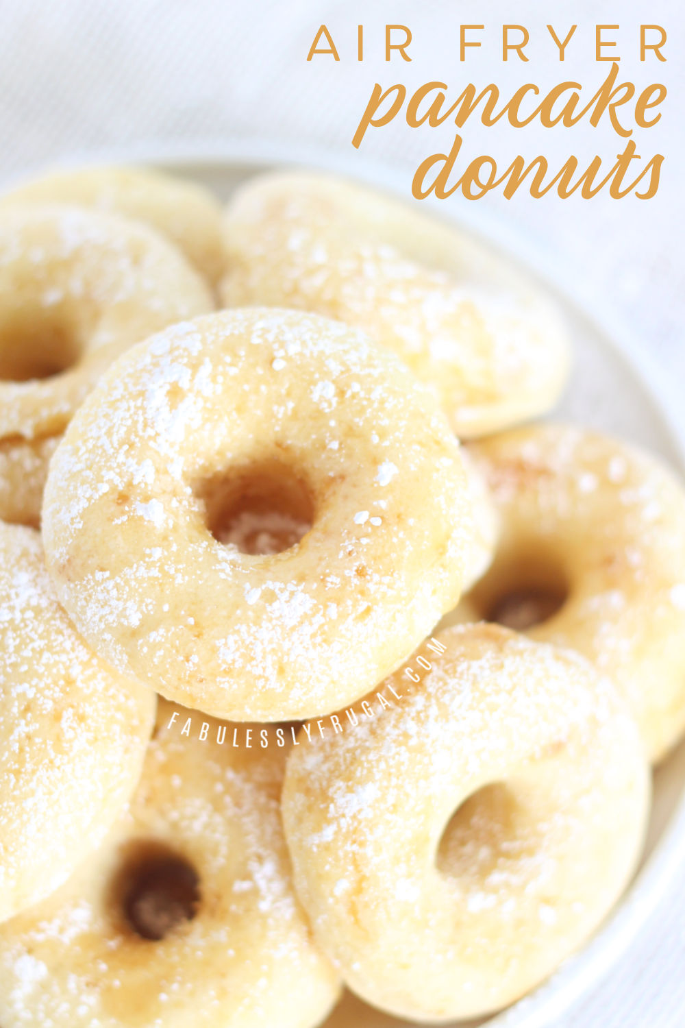 fluffy pancake donuts in the air fryer