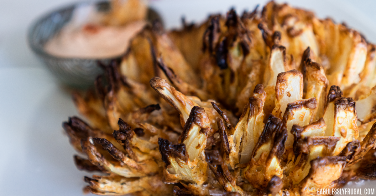Make an Air Fryer Onion Blossom at Home - Savvy Saving Couple