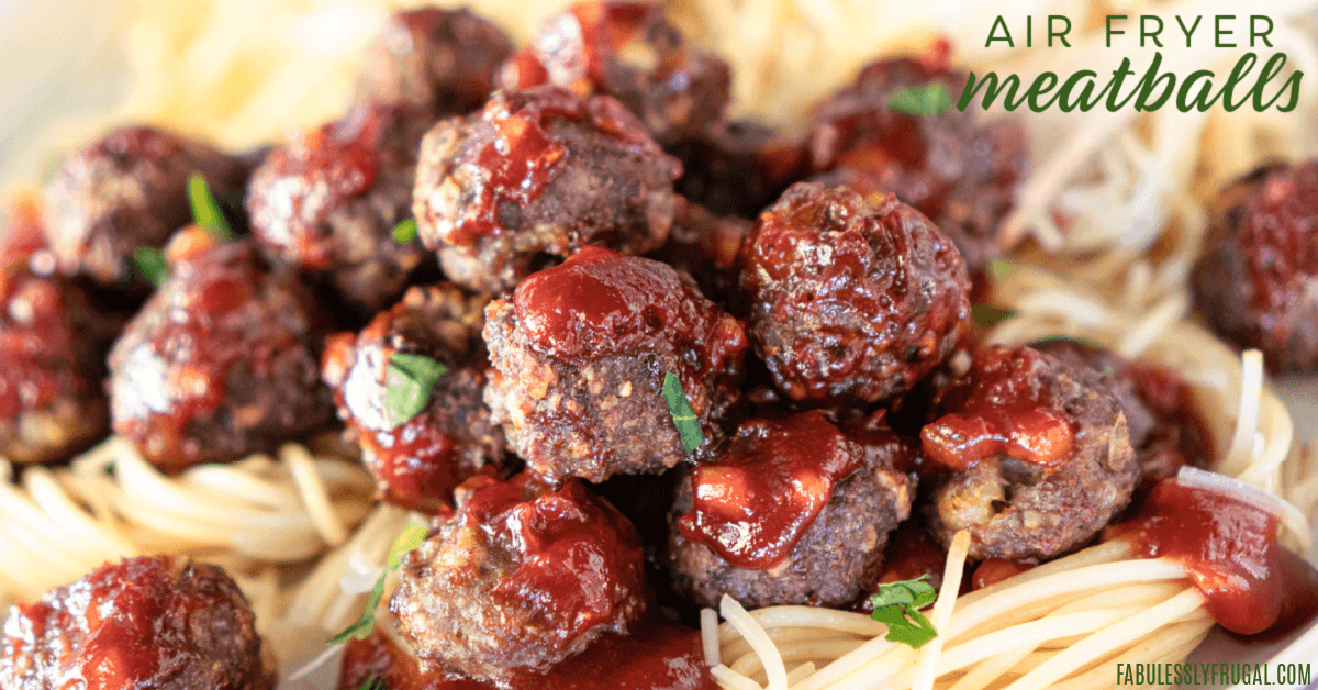 Quick and Easy Freezer Meal Meatballs and Glaze for the Air Fryer