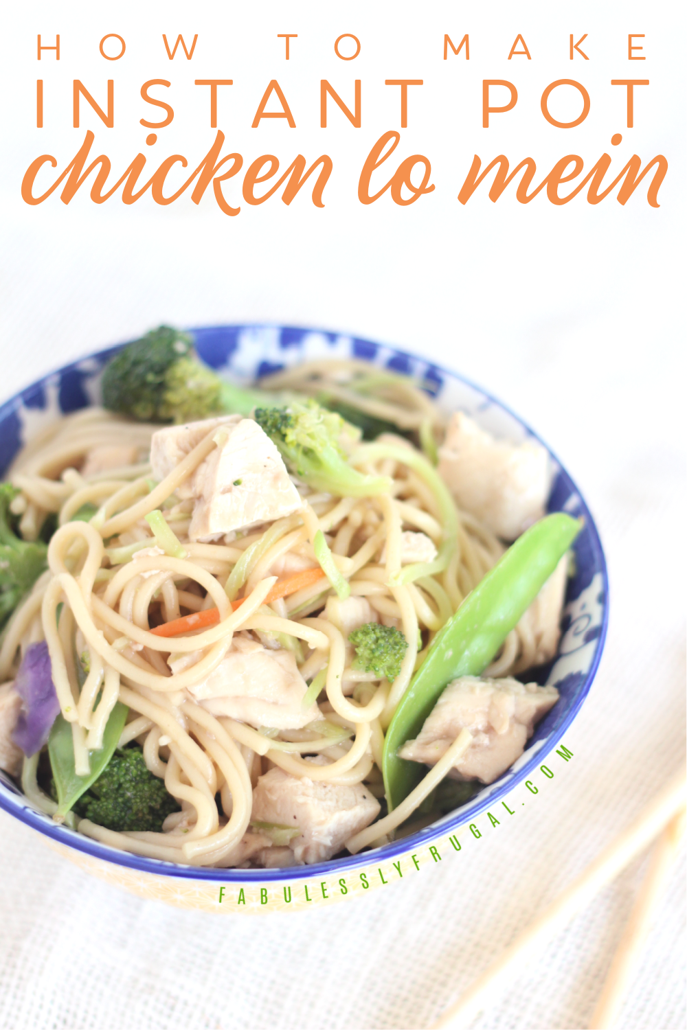how to make instant pot chicken lo mein