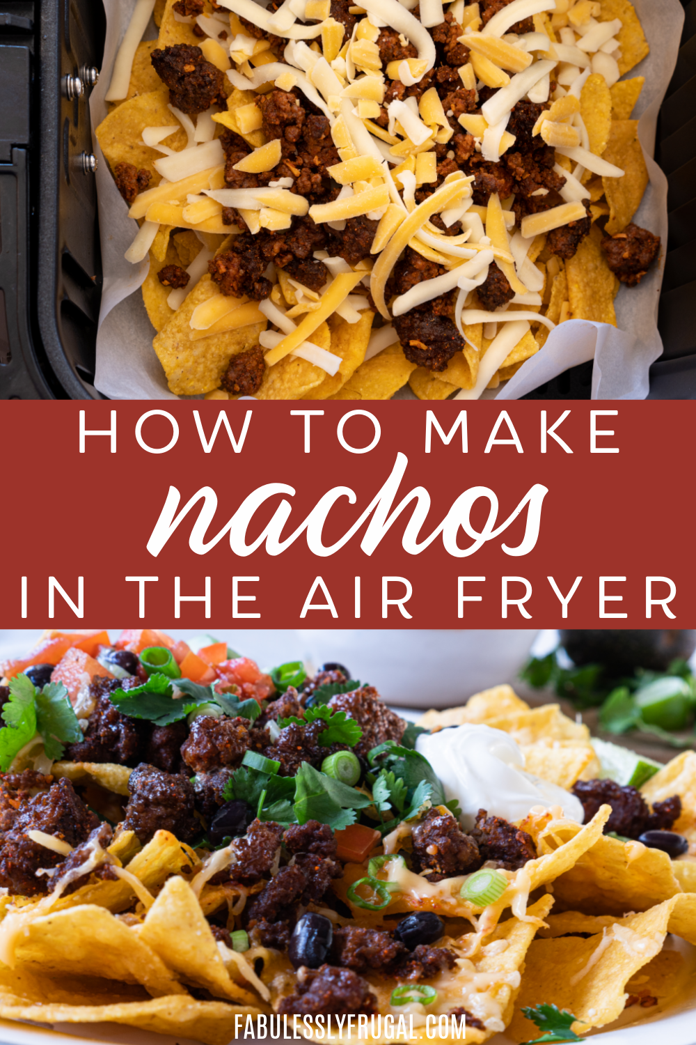 You can make air fryer nachos in just minutes. It is easy and the best snack, lunch, or dinner recipe
