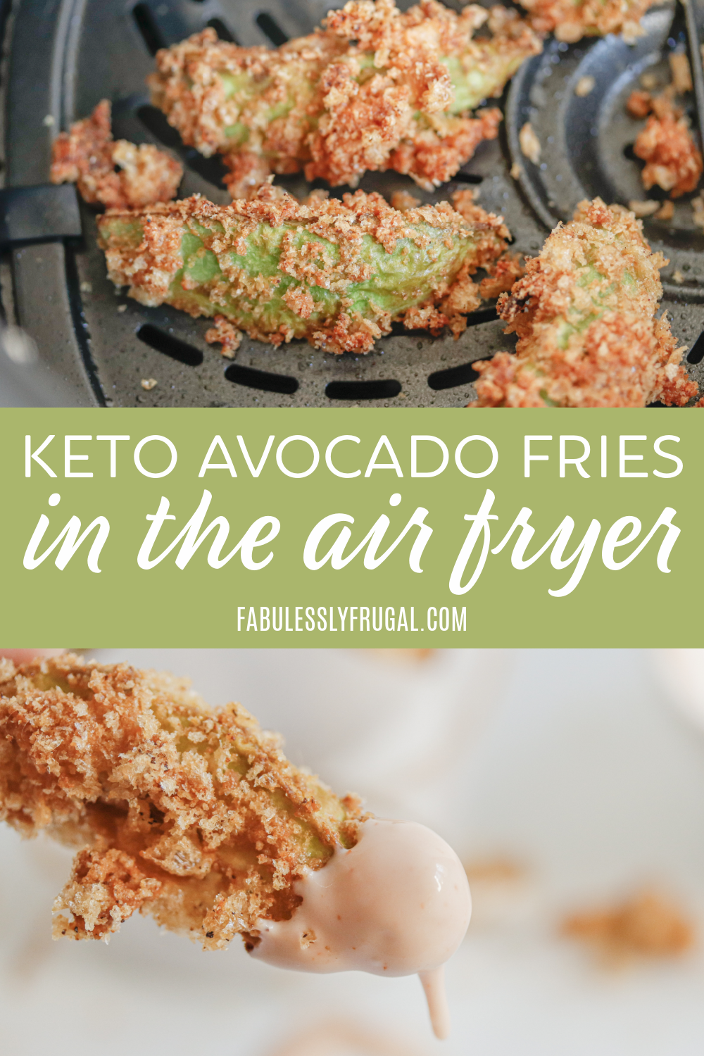 You will love these crunchy, healthy, and keto friendly avocado fries in the air fryer