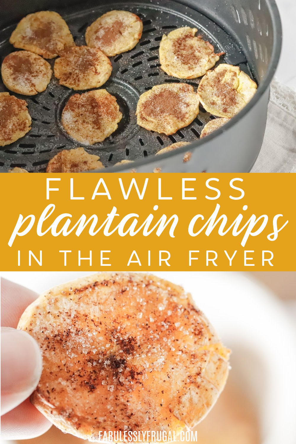 Have you made plantain chips in the air fryer? This air fryer recipe is one of the best ones out there that everyone will love!