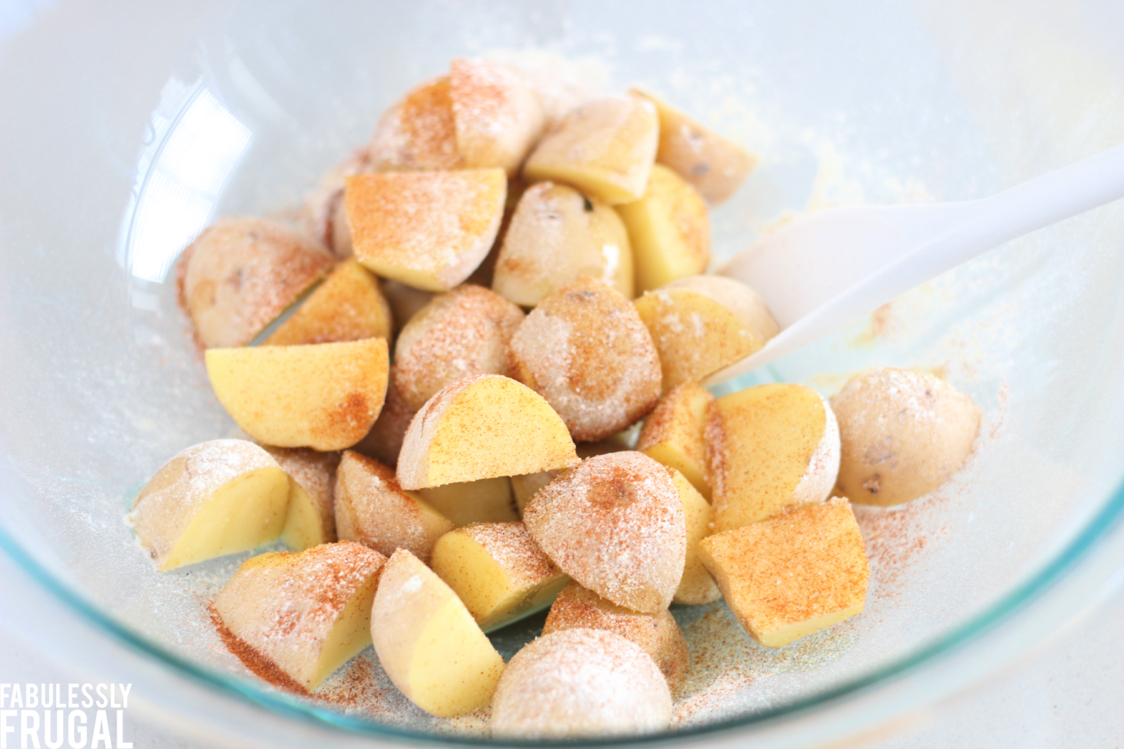 yukon gold yellow potatoes with seasoning