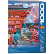 1000-Piece EuroGraphics Jigsaw Puzzles, Spring Sakura $9.99 (Reg. $17.59)...