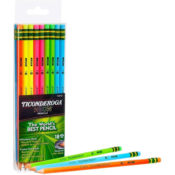 18 Pack Ticonderoga Neon Pre-Sharpened Pencils $4.49 (Reg. $6) - $0.25/Pencil