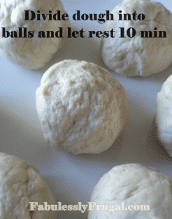 homemade tortilla dough balls