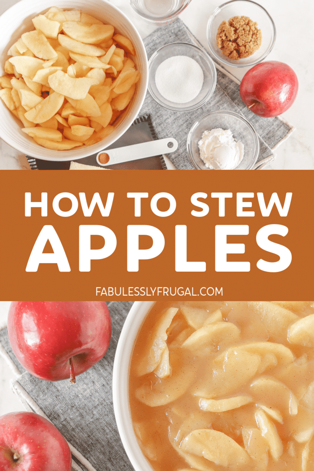 Before and after how to stew apples