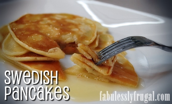 Swedish pancake recipe