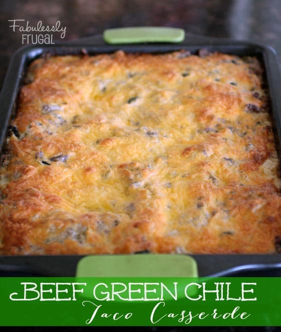 Green chili casserole recipe