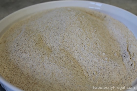 Fresh Ground Whole Wheat Flour in a bowl