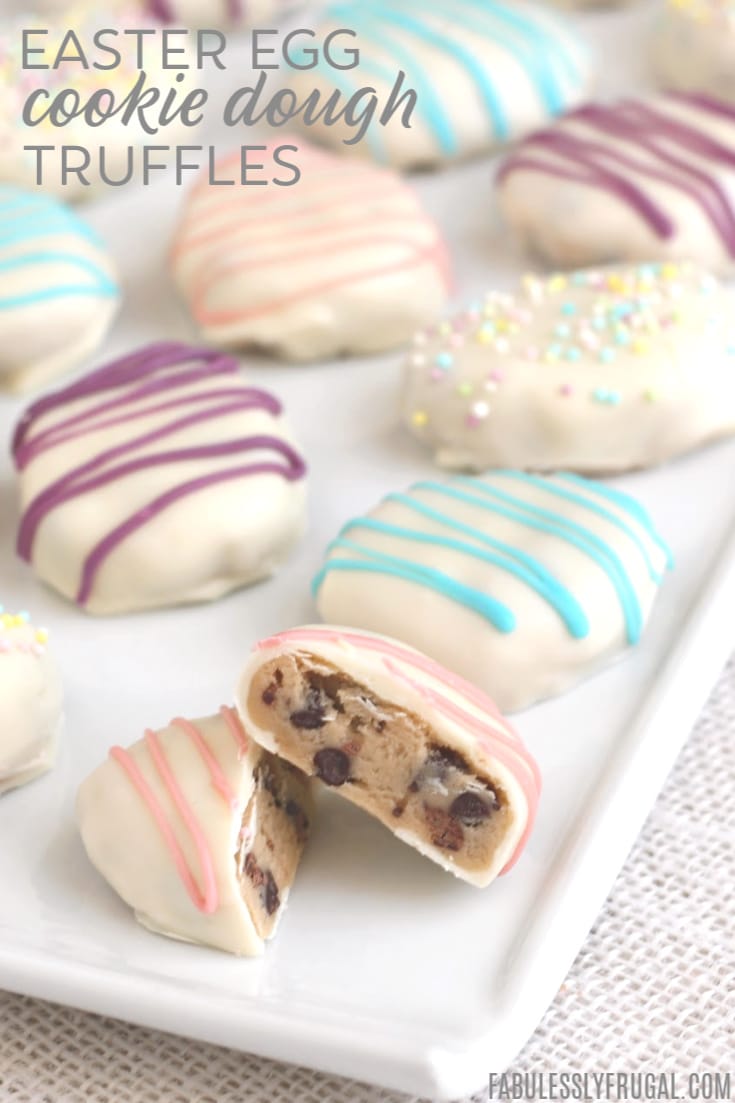 Cookie dough truffle for easter