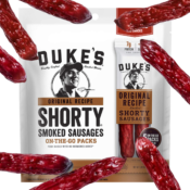 Save BIG on DUKE'S Sausages & Strips Snack Packs from $3.92 Shipped...