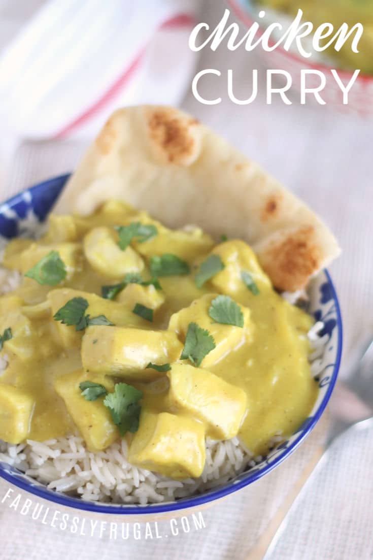 Easy chicken curry freezer meal recipe